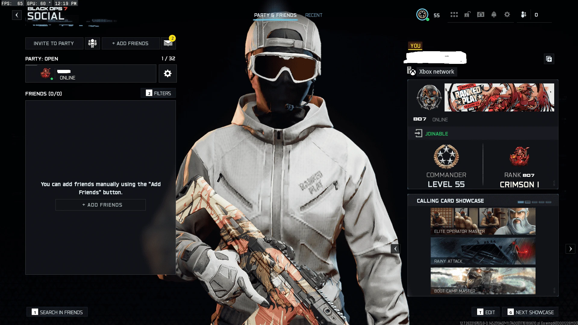 Ranked Ready WZ Crimson Account