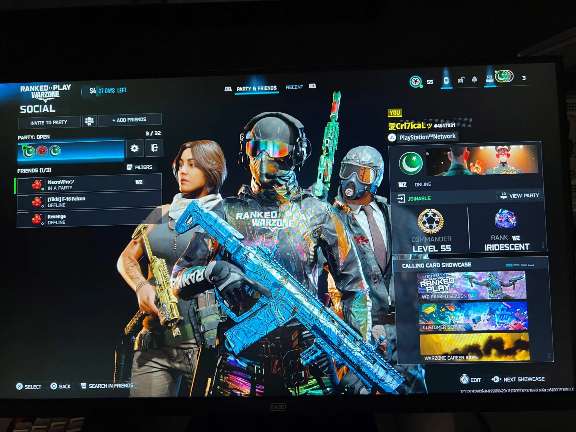 Ranked Ready WZ Iri Account